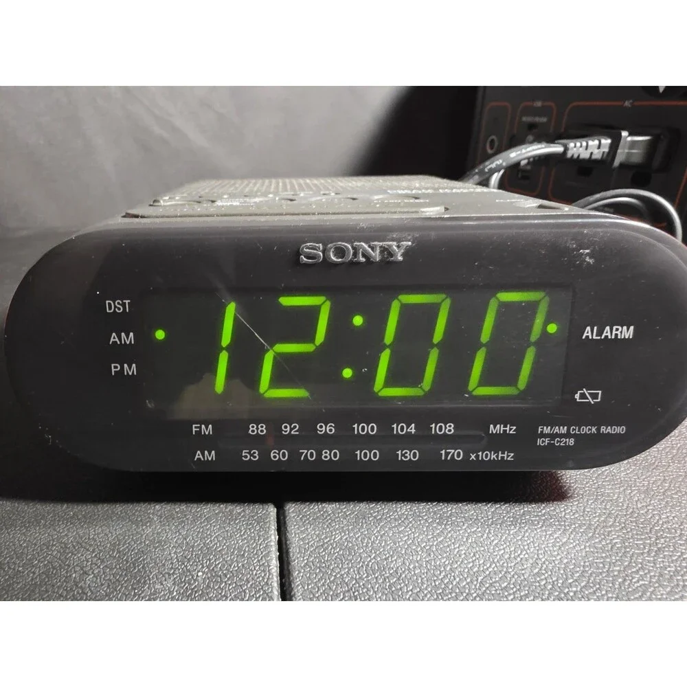 Sony Dream Machine Clock Radio - Black (ICFC218)